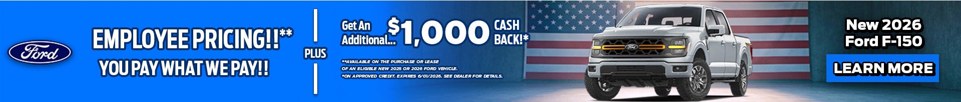 Employee Pricing Sales Event