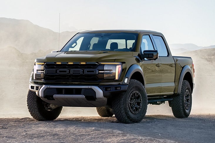 Ford F-150 Raptor Driving in Desert