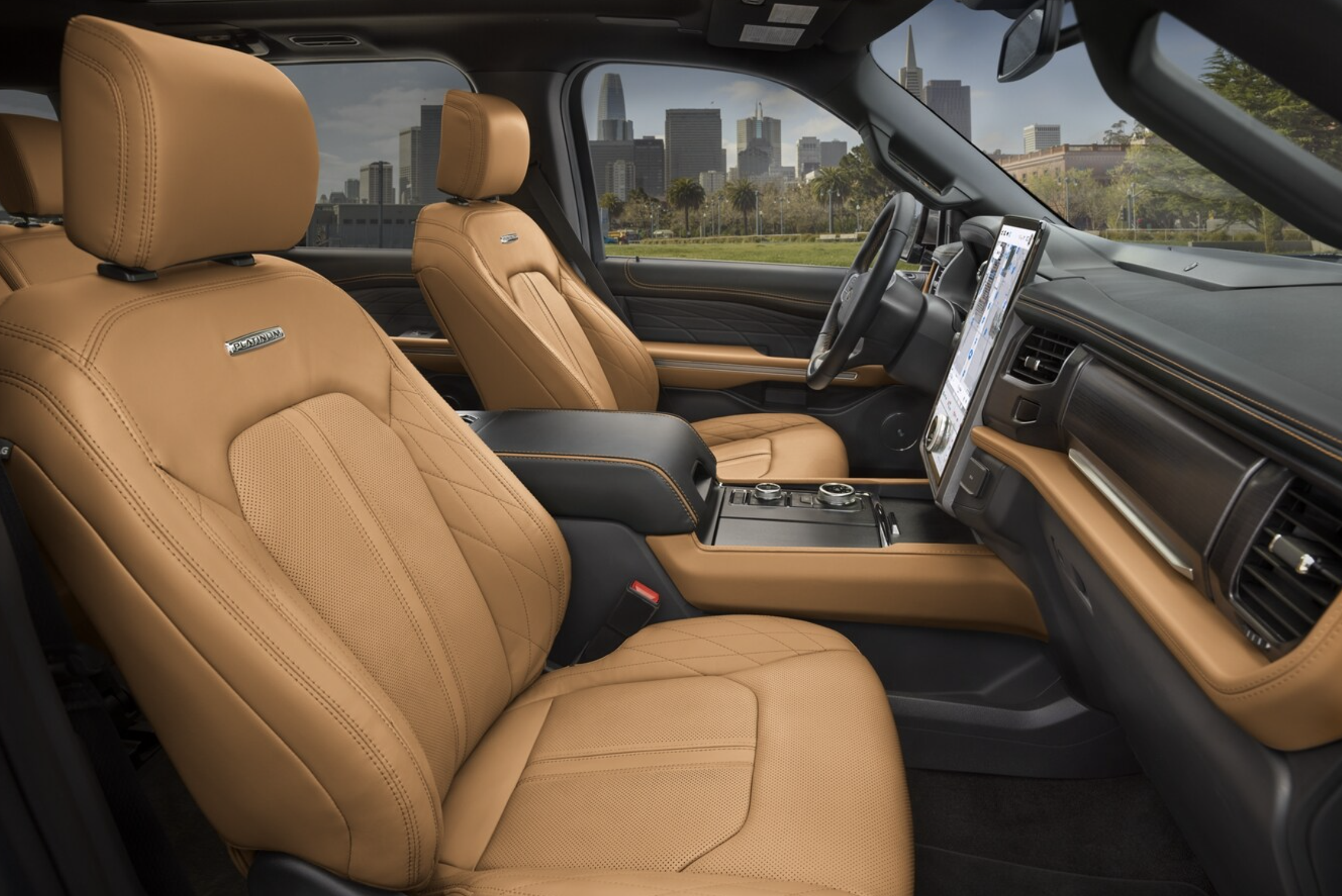 Ford Expedition's luxurious interior.