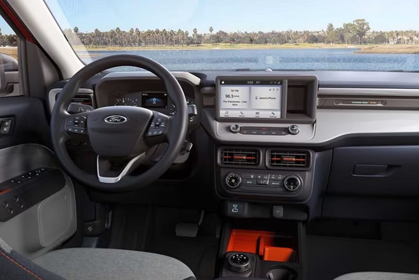 2024 Ford Maverick truck bed with tailgate open