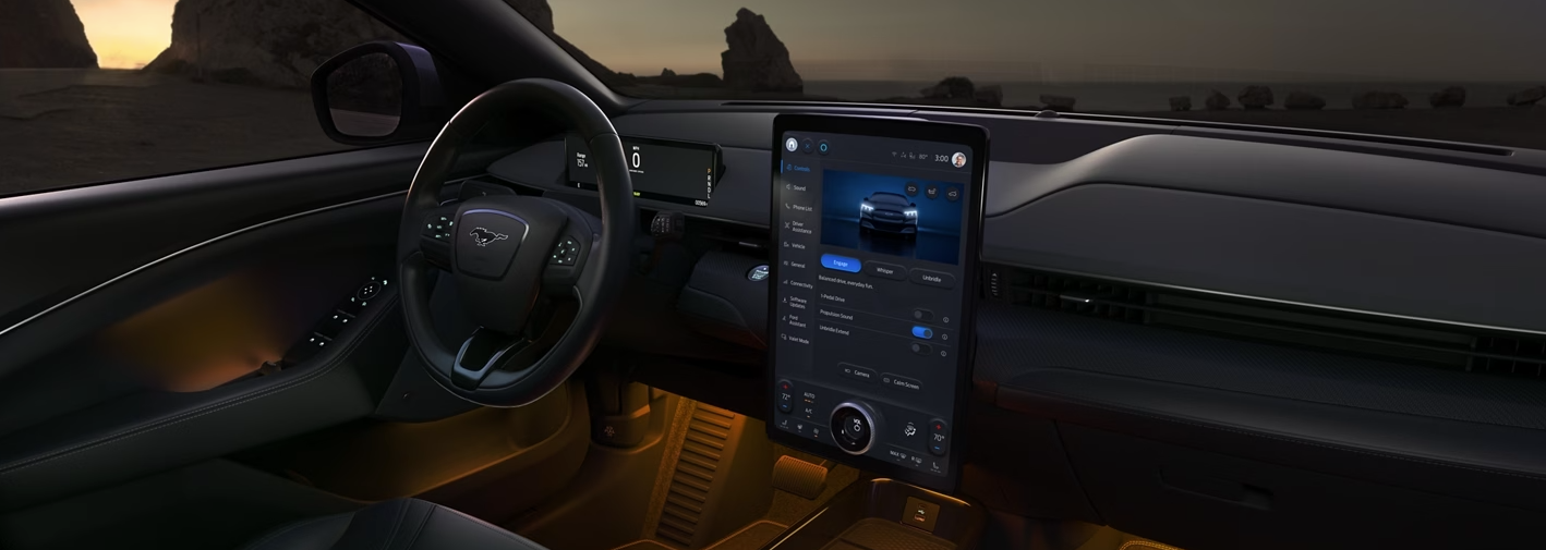 Dashboard of 2024 Ford Mustang Mach-E