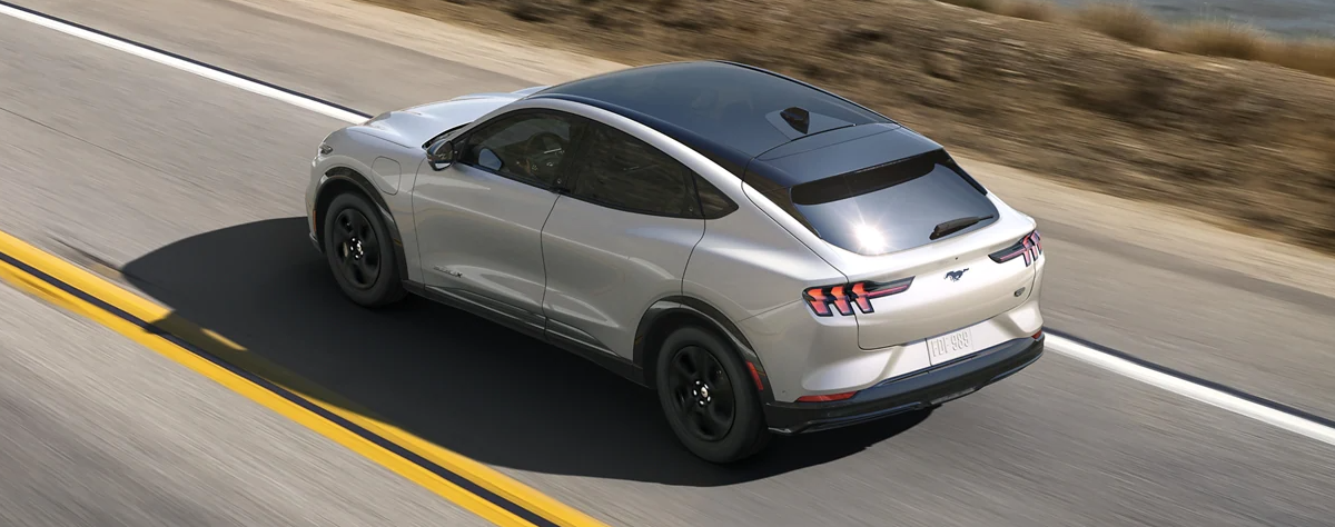 Rear view of 2024 Ford Mustang Mach-E