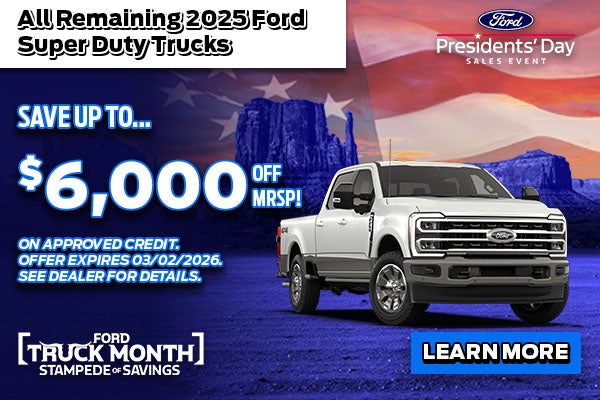 Presidents' Day Sales Event