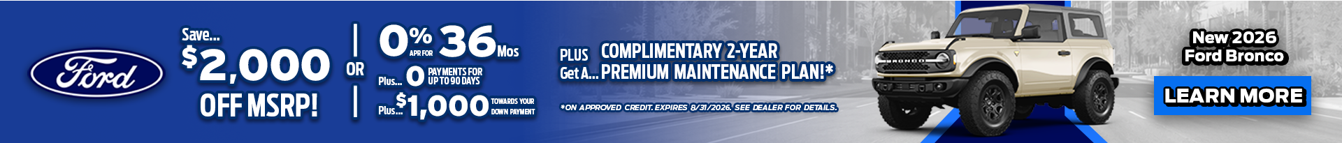 Ford Summer Sales Event