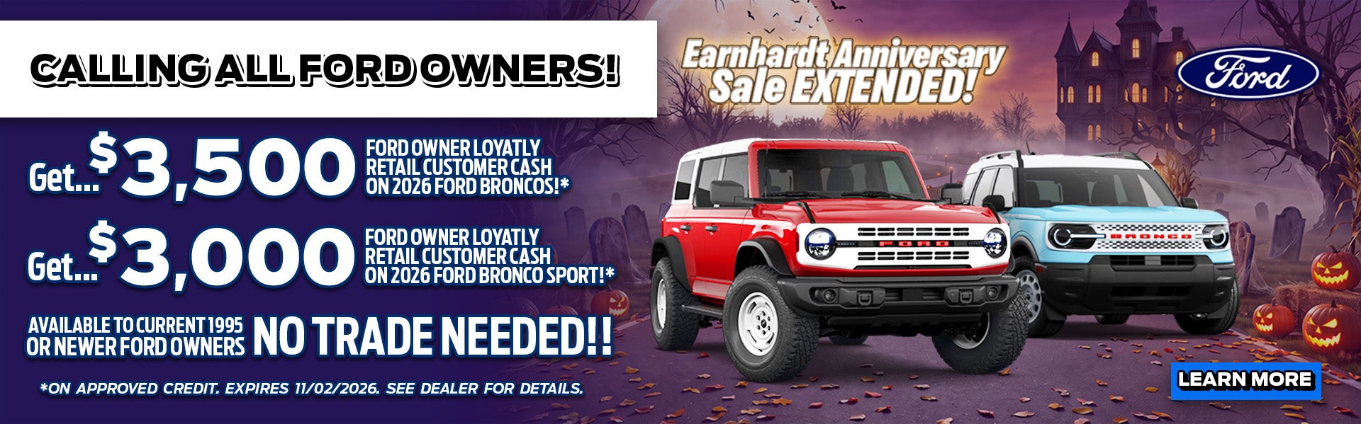 Earnhardt Anniversary Sale Extended