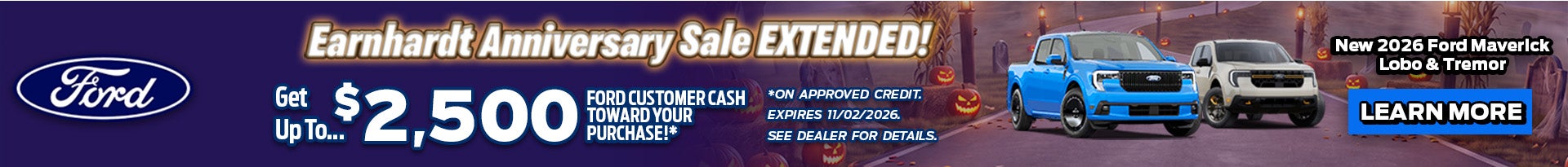 Earnhardt Anniversay Sale Extended