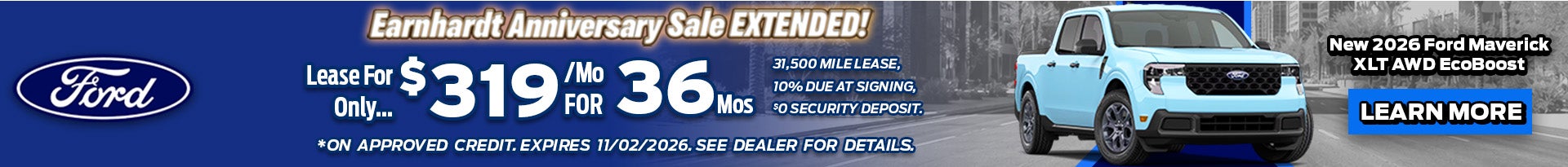 Earnhardt Anniversary Sale Extended