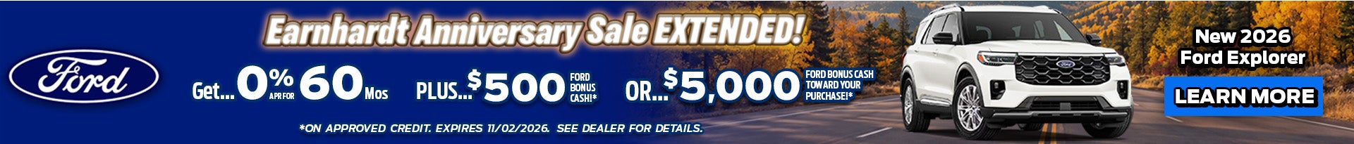 Earnhardt Anniversary Sale Extended