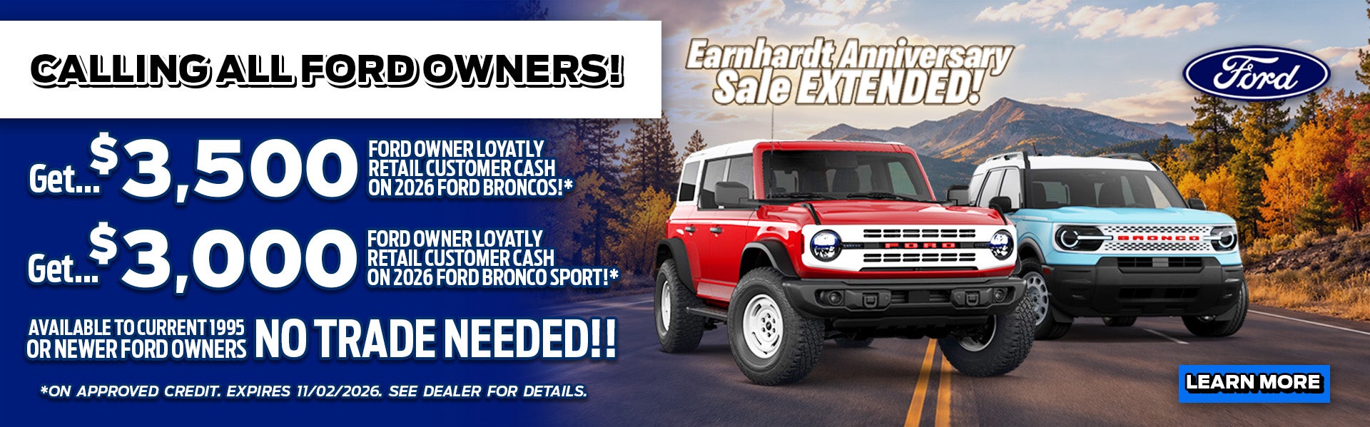 Earnhardt Anniversary Sale Extended