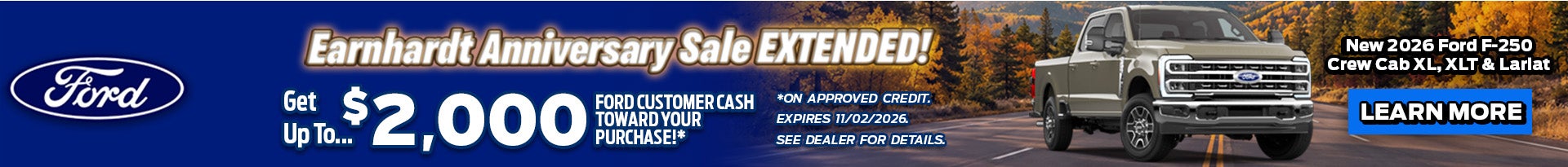 Earnhardt Anniversary Sale Extended