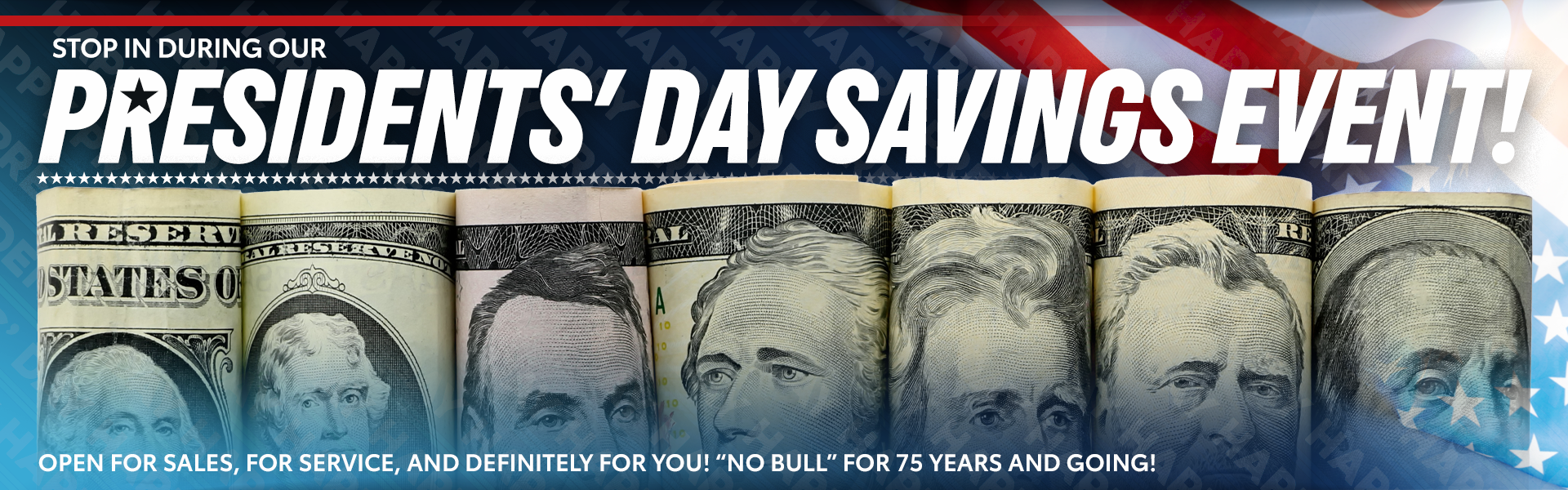 Presidents' Day Savings Event!
