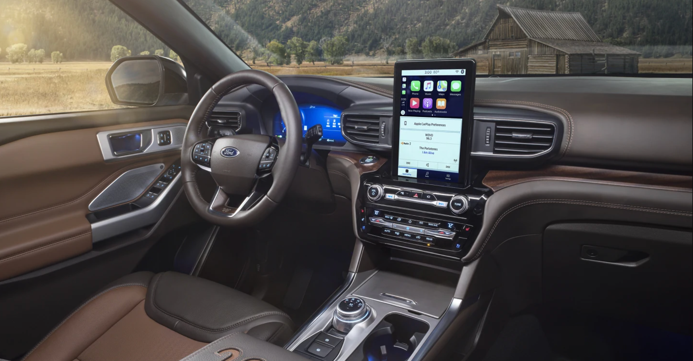 Comparison chart showing size difference between 2023 Ford Explorer and 2023 Ford Expedition