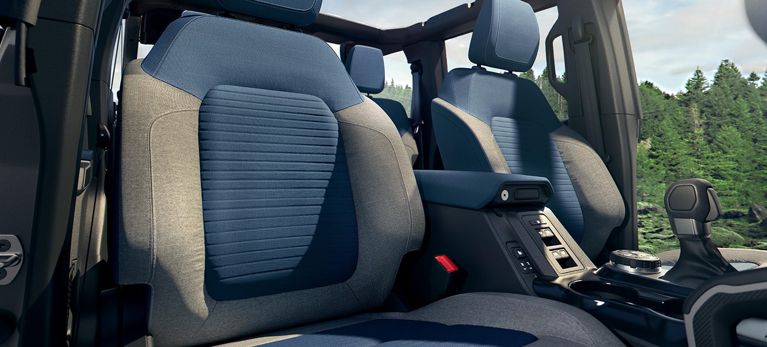 Side-by-side comparison chart: Ford Bronco Sport vs. Jeep Cherokee vs. Jeep Compass. Bronco Sport leads in passenger and cargo space.