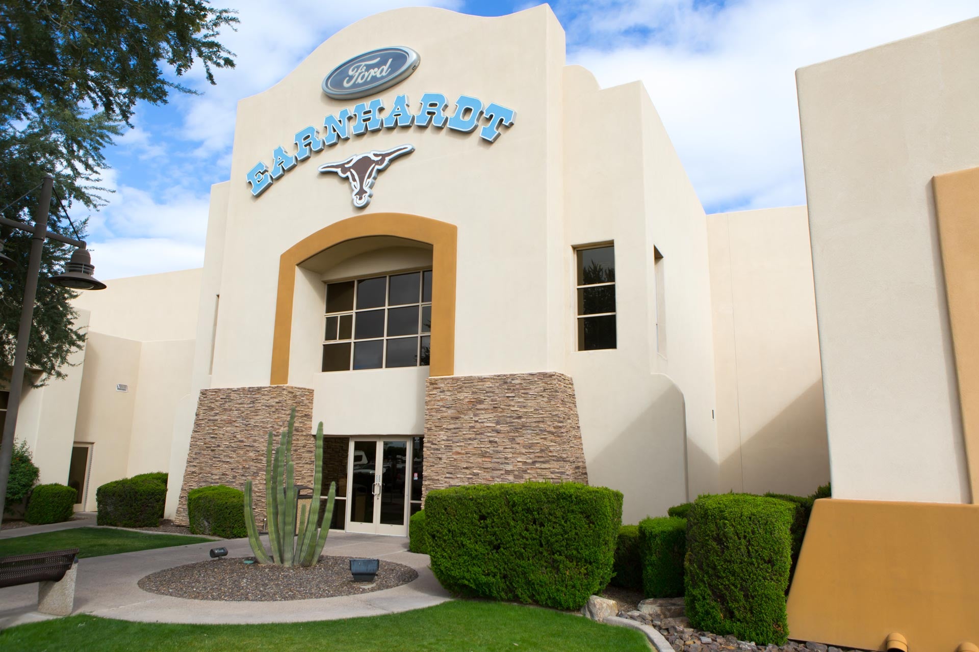 Earnhardt Ford dealership on West Orchid Lane in Chandler, AZ